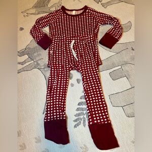 Childhoods Red and White gingham Plaid Pajama Set